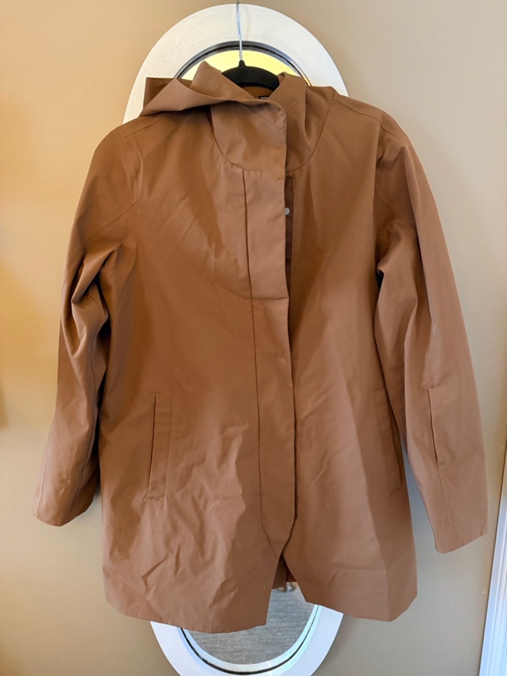 Denver Hayes Women's Caramel Hooded Trench Coat